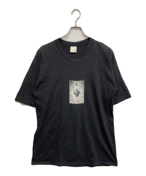 archaic smile（アルカイックスマイル）archaic smile (アルカイックスマイル) 〔OLD〕プリントTシャツ ブラック サイズ:L(着丈75)の古着・服飾アイテム