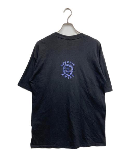 archaic smile（アルカイックスマイル）archaic smile (アルカイックスマイル) 〔OLD〕プリントTシャツ ブラック サイズ:L(着丈75)の古着・服飾アイテム