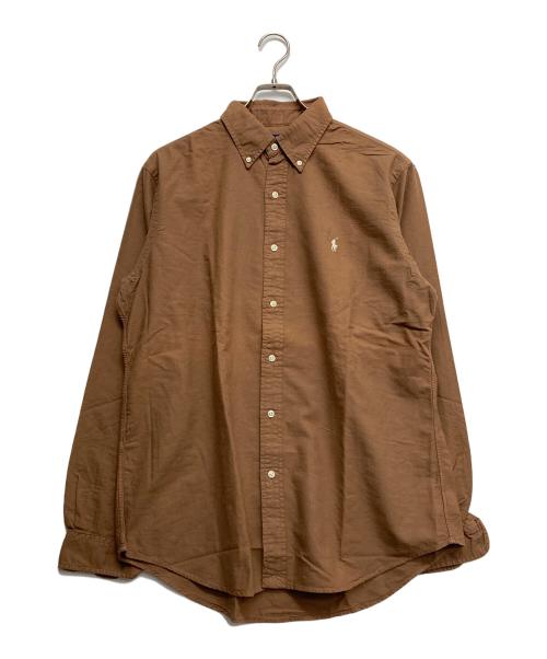 POLO RALPH LAUREN（ポロ・ラルフローレン）POLO RALPH LAUREN (ポロ・ラルフローレン) ボタンダウンシャツ ブラウン サイズ:L 未使用品の古着・服飾アイテム