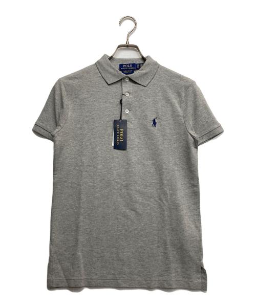 POLO RALPH LAUREN（ポロ・ラルフローレン）POLO RALPH LAUREN (ポロ・ラルフローレン) カスタム スリム フィット ポロシャツ グレー サイズ:XS 未使用品の古着・服飾アイテム