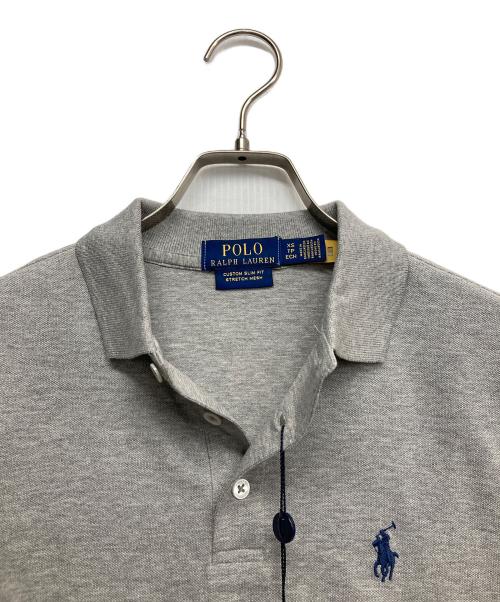 POLO RALPH LAUREN（ポロ・ラルフローレン）POLO RALPH LAUREN (ポロ・ラルフローレン) カスタム スリム フィット ポロシャツ グレー サイズ:XS 未使用品の古着・服飾アイテム