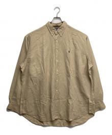 POLO RALPH LAUREN（ポロ・ラルフローレン）の古着「シルクリネンBDシャツ」｜ベージュ