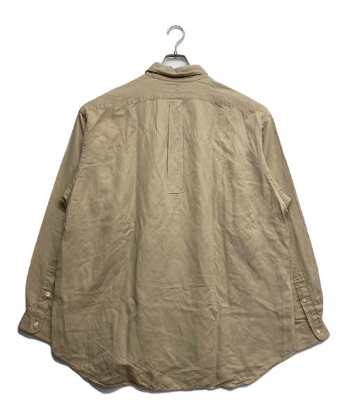 POLO RALPH LAUREN（ポロ・ラルフローレン）POLO RALPH LAUREN (ポロ・ラルフローレン) シルクリネンBDシャツ ベージュ サイズ:XXLの古着・服飾アイテム