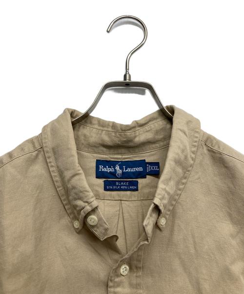 POLO RALPH LAUREN（ポロ・ラルフローレン）POLO RALPH LAUREN (ポロ・ラルフローレン) シルクリネンBDシャツ ベージュ サイズ:XXLの古着・服飾アイテム