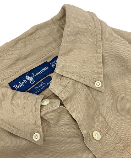 POLO RALPH LAUREN（ポロ・ラルフローレン）POLO RALPH LAUREN (ポロ・ラルフローレン) シルクリネンBDシャツ ベージュ サイズ:XXLの古着・服飾アイテム
