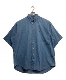 POLO RALPH LAUREN（ポロ・ラルフローレン）の古着「S/Sボタンダウンシャツ」｜ネイビー