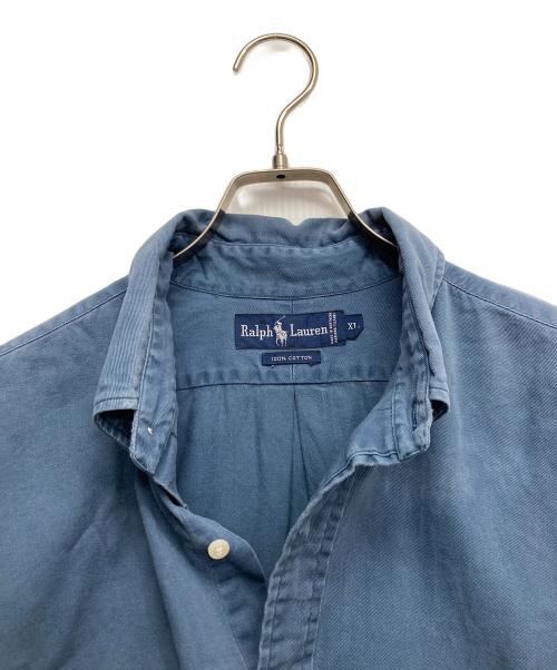 POLO RALPH LAUREN（ポロ・ラルフローレン）POLO RALPH LAUREN (ポロ・ラルフローレン) S/Sボタンダウンシャツ ネイビー サイズ:XLの古着・服飾アイテム