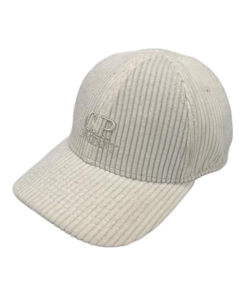 C.P COMPANY（シーピーカンパニー）C.P COMPANY (シーピーカンパニー) Corduroy 350 Baseball Cap ホワイトの古着・服飾アイテム