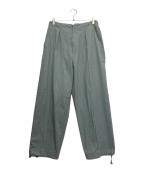 sabyサバイ）の古着「PIN-TUCK EASY PANTS」｜グリーン