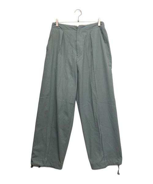 saby（サバイ）saby (サバイ) PIN-TUCK EASY PANTS グリーン サイズ:3の古着・服飾アイテム
