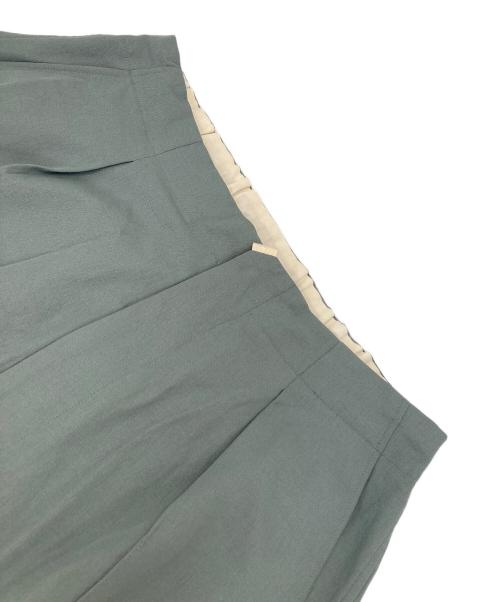 saby（サバイ）saby (サバイ) PIN-TUCK EASY PANTS グリーン サイズ:3の古着・服飾アイテム