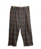 is-nessイズネス）の古着「WOOL TUCK TROUSERS」｜ブラウン