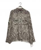 Needlesニードルズ）の古着「総柄シアーシャツ」｜6