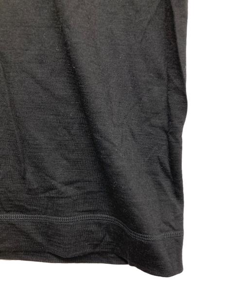 N.HOOLYWOOD（エヌ ハリウッド）N.HOOLYWOOD (エヌ ハリウッド) EDIFICE (エディフィス) ウールクルーネックTシャツ ブラック サイズ:40の古着・服飾アイテム