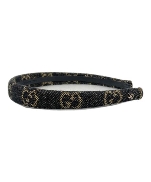 GUCCI（グッチ）GUCCI (グッチ) GGデニムカチューシャ ブラックの古着・服飾アイテム