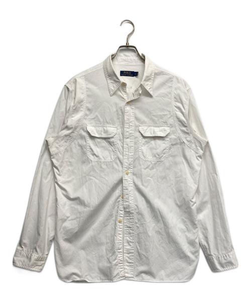 POLO RALPH LAUREN（ポロ・ラルフローレン）POLO RALPH LAUREN (ポロ・ラルフローレン) ロングスリーブシャツ ホワイト サイズ:Lの古着・服飾アイテム