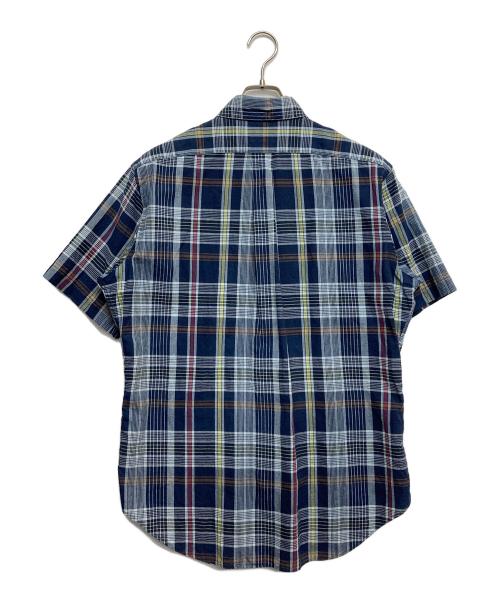 POLO RALPH LAUREN（ポロ・ラルフローレン）POLO RALPH LAUREN (ポロ・ラルフローレン) 半袖チェックシャツ ネイビー サイズ:Mの古着・服飾アイテム