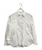 COMME des GARCONSコムデギャルソン）の古着「断ち切りスリットブラウス」｜ホワイト