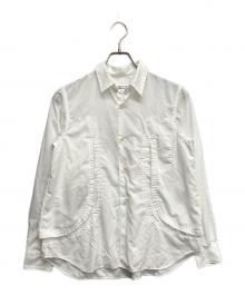 COMME des GARCONS（コムデギャルソン）の古着「断ち切りスリットブラウス」｜ホワイト