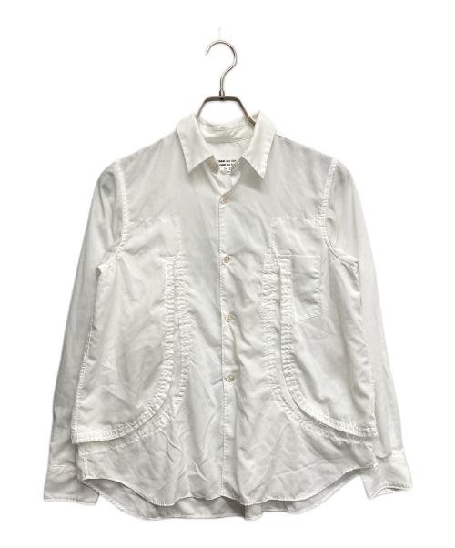 COMME des GARCONS（コムデギャルソン）COMME des GARCONS (コムデギャルソン) 断ち切りスリットブラウス ホワイト サイズ:Sの古着・服飾アイテム