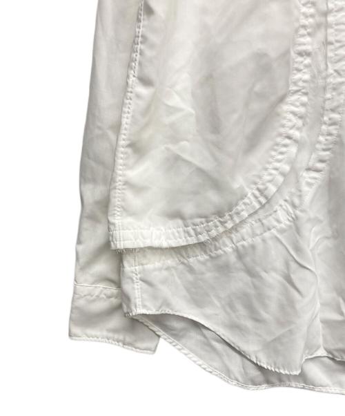 COMME des GARCONS（コムデギャルソン）COMME des GARCONS (コムデギャルソン) 断ち切りスリットブラウス ホワイト サイズ:Sの古着・服飾アイテム