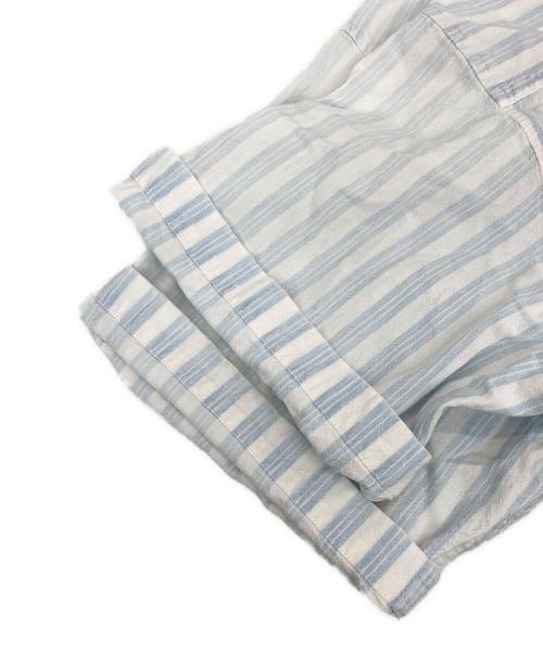 OLDGAP（オールドギャップ）OLDGAP (オールドギャップ) 半袖ボーダーシャツ ブルー×ホワイト サイズ:Lの古着・服飾アイテム