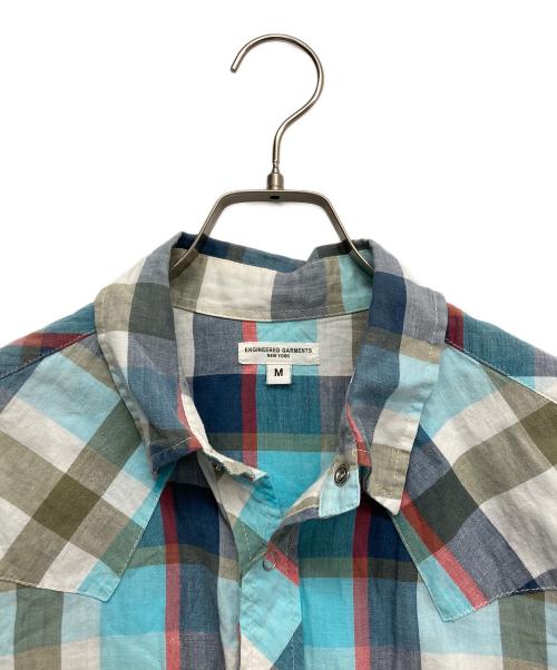 Engineered Garments（エンジニアド ガーメンツ）Engineered Garments (エンジニアド ガーメンツ) ウエスタンシャツ ブルー サイズ:Mの古着・服飾アイテム