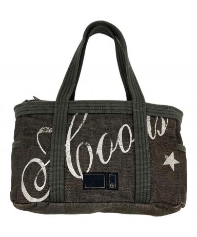 NEIGHBORHOOD✕PORTER　ストライプトートバッグ　黒 中古・古着通販】PORTER (ポーター) NEIGHBORHOOD (ネイバーフッド