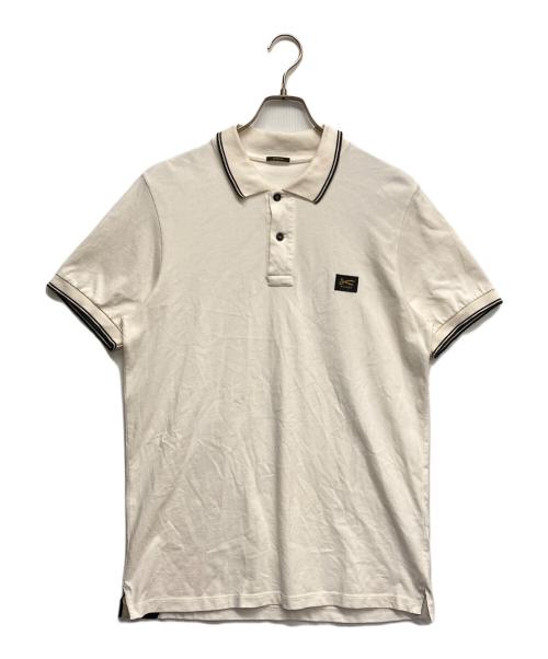 Denham（デンハム）Denham (デンハム) ロゴポロシャツ ホワイト サイズ:Mの古着・服飾アイテム