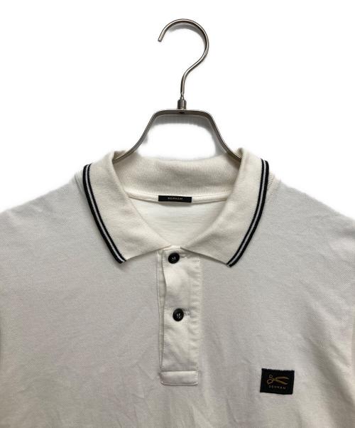 Denham（デンハム）Denham (デンハム) ロゴポロシャツ ホワイト サイズ:Mの古着・服飾アイテム
