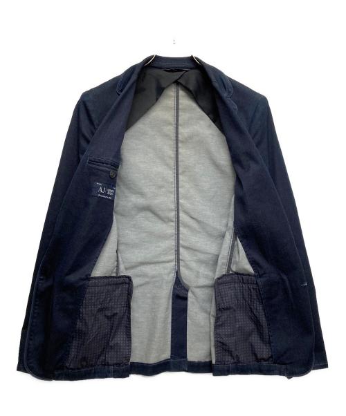 ARMANI JEANS（アルマーニジーンズ）ARMANI JEANS (アルマーニジーンズ) 2Bテーラードジャケット ネイビー サイズ:48の古着・服飾アイテム