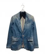 ARMANI JEANSアルマーニジーンズ）の古着「デニムテーラードジャケット」｜ブルー