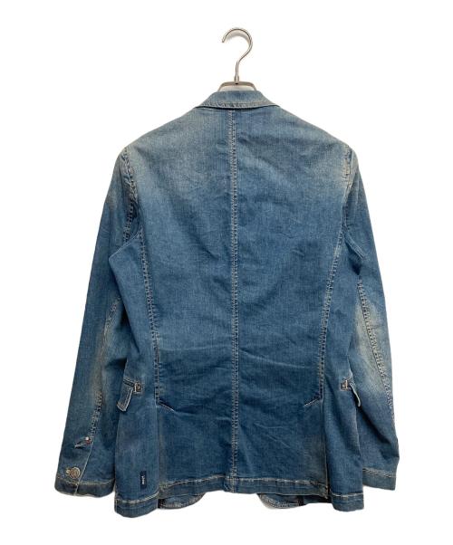 ARMANI JEANS（アルマーニジーンズ）ARMANI JEANS (アルマーニジーンズ) デニムテーラードジャケット ブルー サイズ:48の古着・服飾アイテム