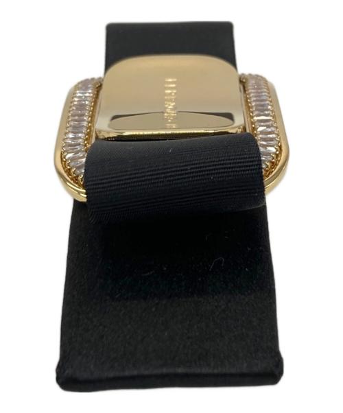 Salvatore Ferragamo（サルヴァトーレ フェラガモ）Salvatore Ferragamo (サルヴァトーレ フェラガモ) ヴァラリボンバレッタ ブラックの古着・服飾アイテム