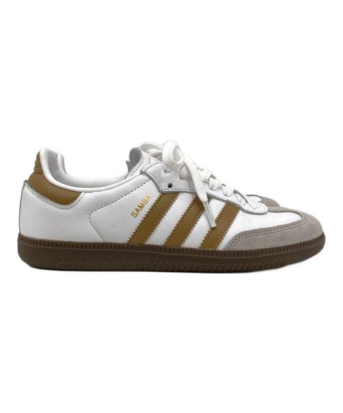 adidas（アディダス）adidas (アディダス) SAMBA ベージュ×ホワイト サイズ:23.5の古着・服飾アイテム