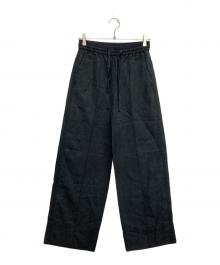 MACPHEE（マカフィー）の古着「コットンリネンニドム イージーストレートパンツ」｜ブラック