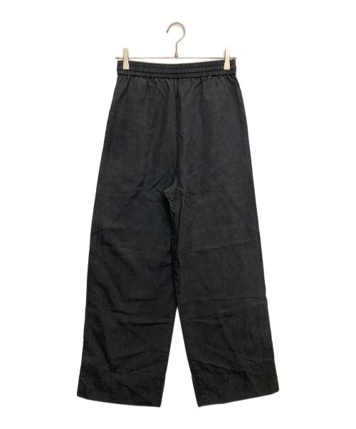 MACPHEE（マカフィー）MACPHEE (マカフィー) コットンリネンニドム イージーストレートパンツ ブラック サイズ:34の古着・服飾アイテム
