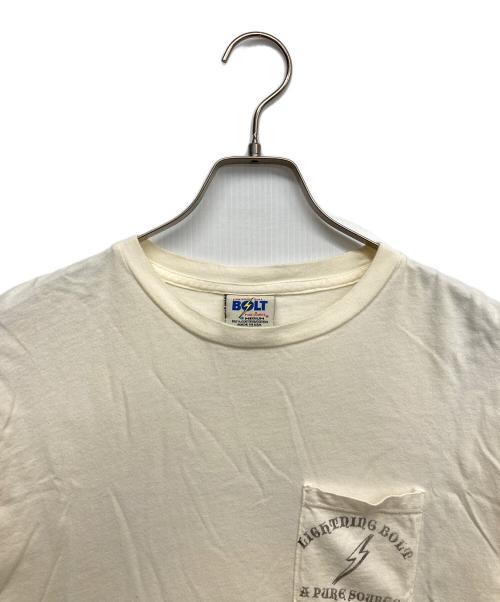LIGHTNING BOLT（ライトニング ボルト）LIGHTNING BOLT (ライトニング ボルト) プリントTシャツ ホワイト サイズ:Mの古着・服飾アイテム