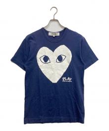 COMME des GARCONS（コムデギャルソン）の古着「ハートロゴtシャツ」｜ネイビー