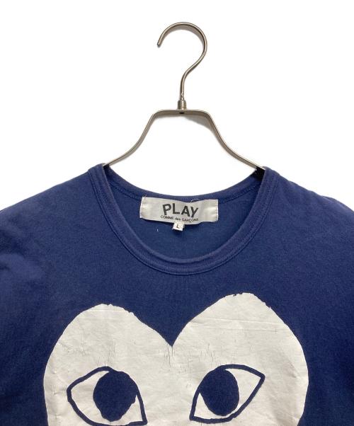 COMME des GARCONS（コムデギャルソン）COMME des GARCONS (コムデギャルソン) ハートロゴtシャツ ネイビー サイズ:Lの古着・服飾アイテム