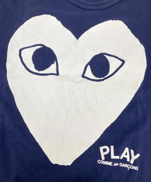 COMME des GARCONS（コムデギャルソン）COMME des GARCONS (コムデギャルソン) ハートロゴtシャツ ネイビー サイズ:Lの古着・服飾アイテム
