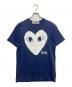 COMME des GARCONS（コムデギャルソン）の古着「ハートロゴtシャツ」｜ネイビー