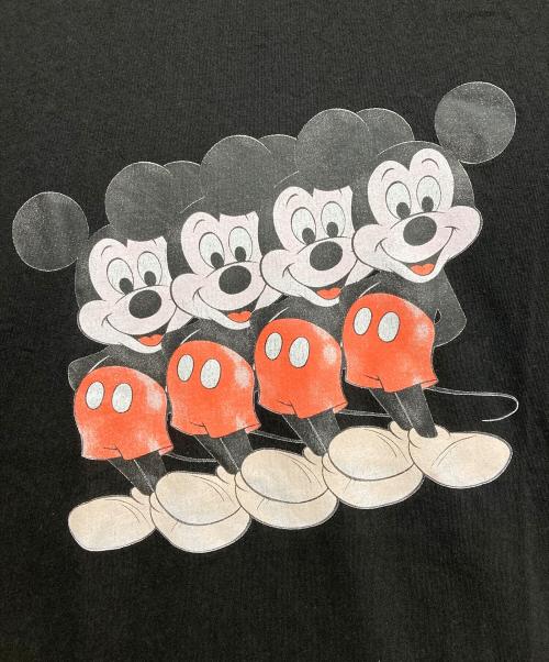 GUESS（ゲス）GUESS (ゲス) MICKEY&FRIENDS Tシャツ レッド×ブラック サイズ:XLの古着・服飾アイテム