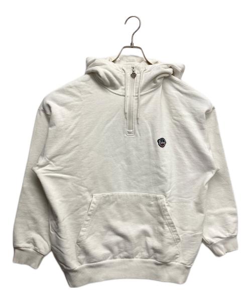 KEBOZ（ケボズ）KEBOZ (ケボズ) ワンポイントロゴパーカー アイボリー サイズ:Mの古着・服飾アイテム