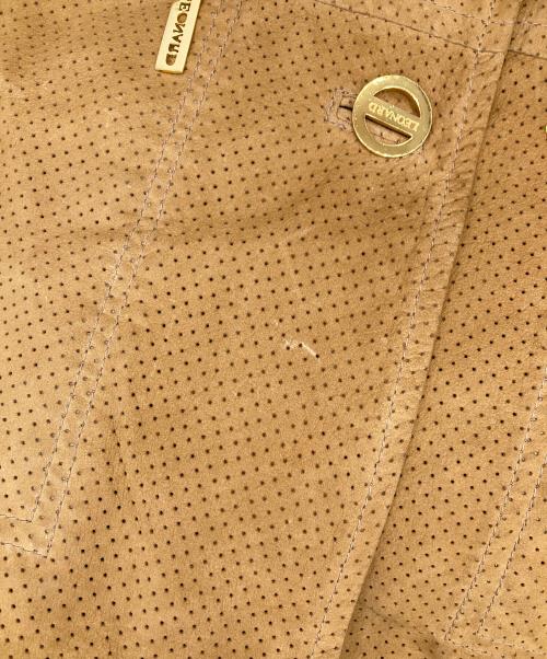LEONARD FASHION（レオナールファッション）LEONARD FASHION (レオナールファッション) ロゴボタンテーラードジャケット ブラウン サイズ:9Rの古着・服飾アイテム