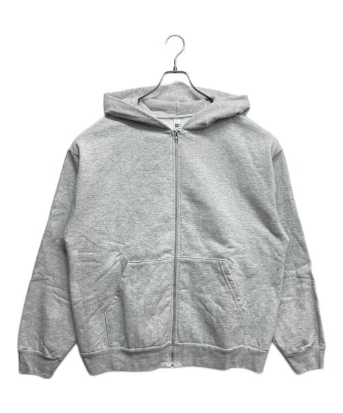 LOS ANGELES APPAREL（ロサンゼルスアパレル）LOS ANGELES APPAREL (ロサンゼルスアパレル) 14オンス ヘビーフリース ジップアップ フード スウェット ライトグレー サイズ:Lの古着・服飾アイテム