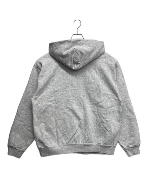 LOS ANGELES APPAREL（ロサンゼルスアパレル）LOS ANGELES APPAREL (ロサンゼルスアパレル) 14オンス ヘビーフリース ジップアップ フード スウェット ライトグレー サイズ:Lの古着・服飾アイテム