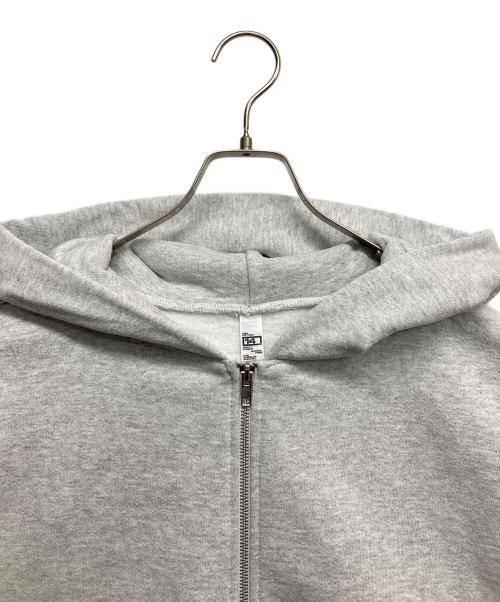 LOS ANGELES APPAREL（ロサンゼルスアパレル）LOS ANGELES APPAREL (ロサンゼルスアパレル) 14オンス ヘビーフリース ジップアップ フード スウェット ライトグレー サイズ:Lの古着・服飾アイテム