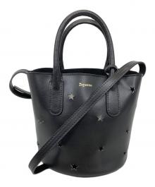 lepetto（レペット）の古着「スターカットワークトートバッグ」｜ブラック