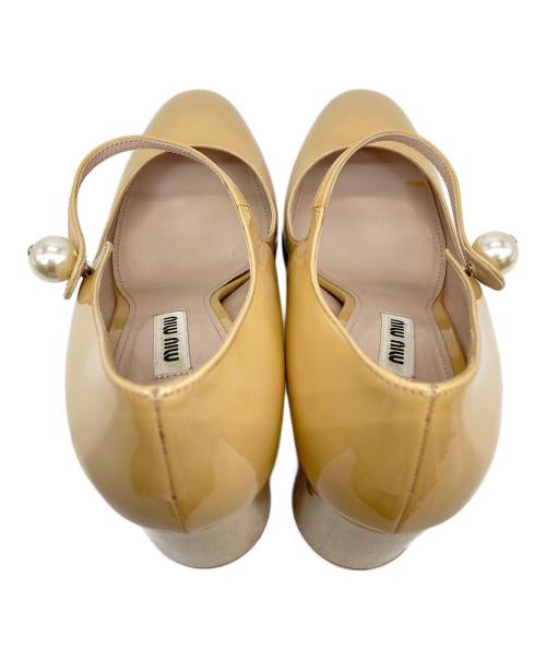 MIU MIU（ミュウミュウ）MIU MIU (ミュウミュウ) ヒールパンプス イエロー サイズ:37 1/2の古着・服飾アイテム